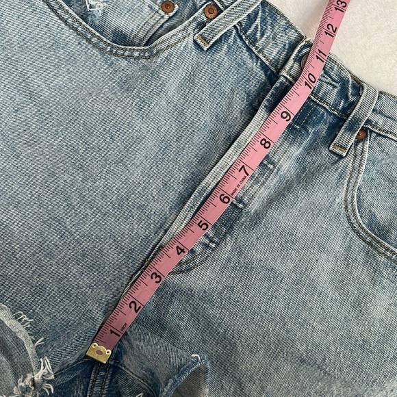 Levi Strauss Levi's High Rise Distressed Cut-off Shorts 30 Button Fly - Picture 7 of 9